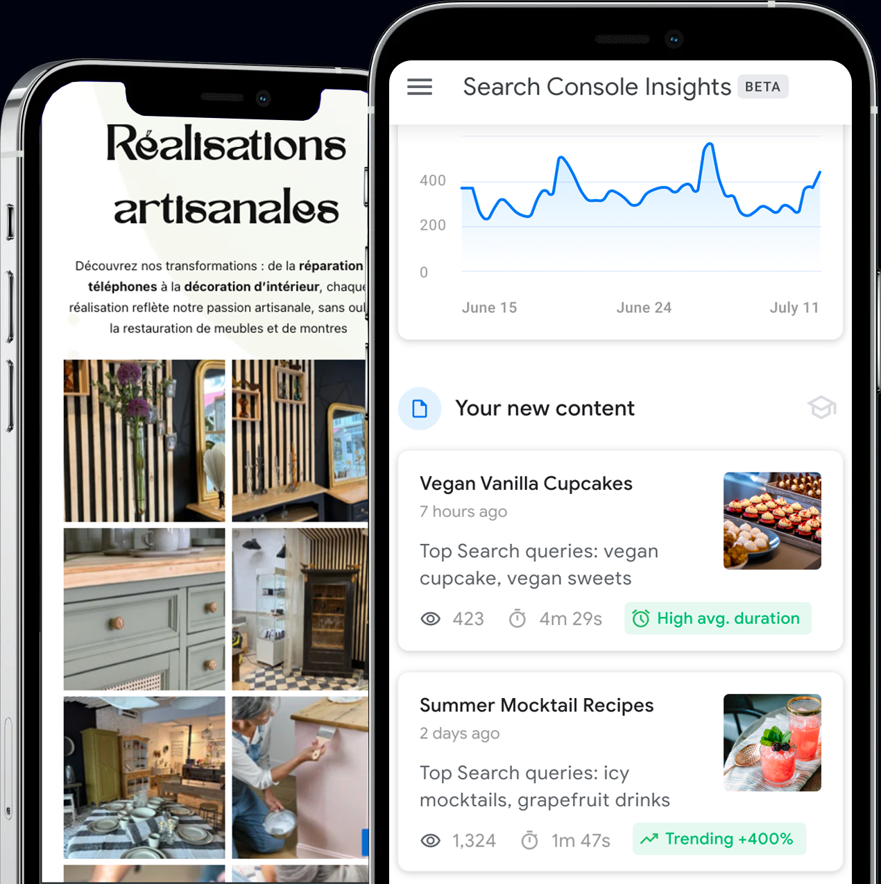 Illustration Yobcom – suivi SEO et réalisations artisanales